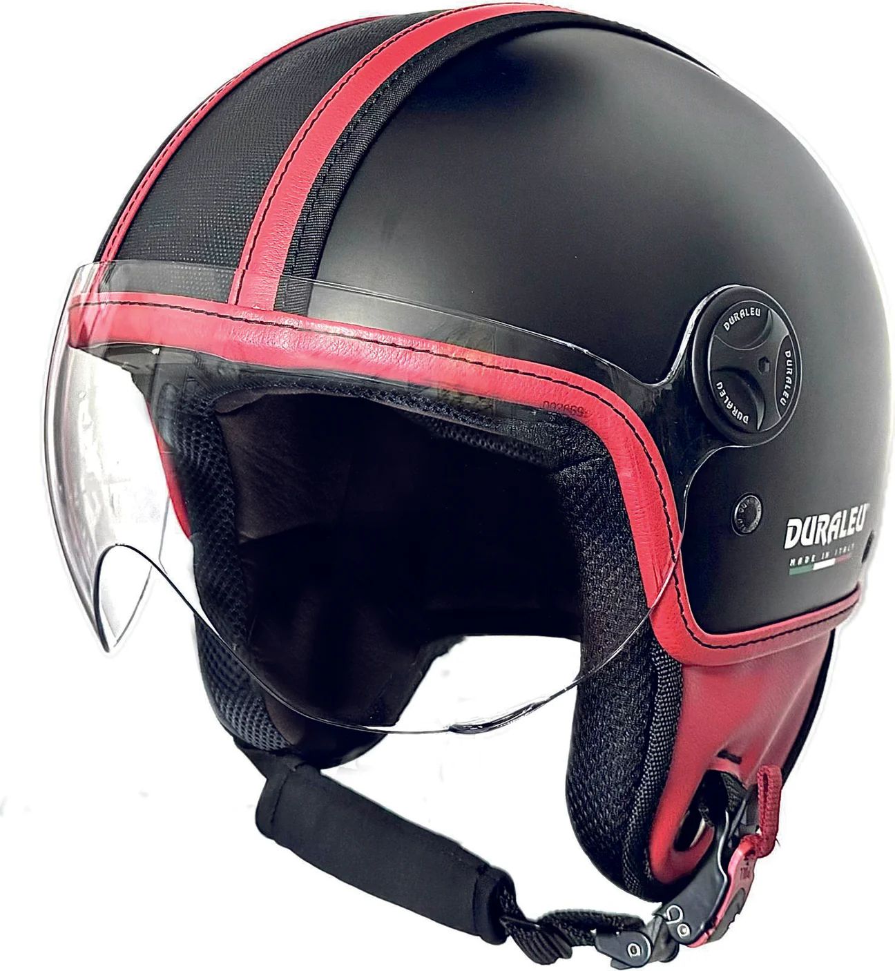 Casco Team rosso-nero